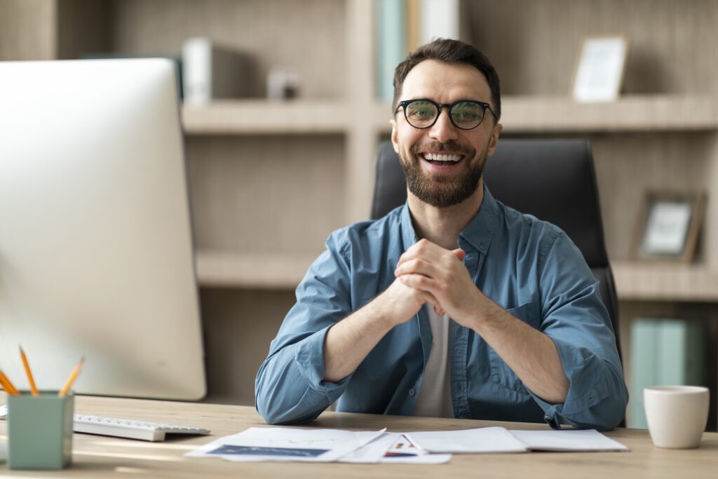 modern businessman portrait of handsome young man 2025 03 18 18 19 14 utc